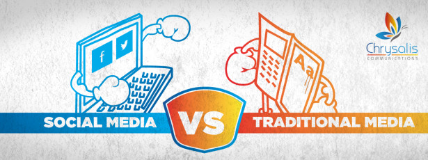 social media vs  traditional media